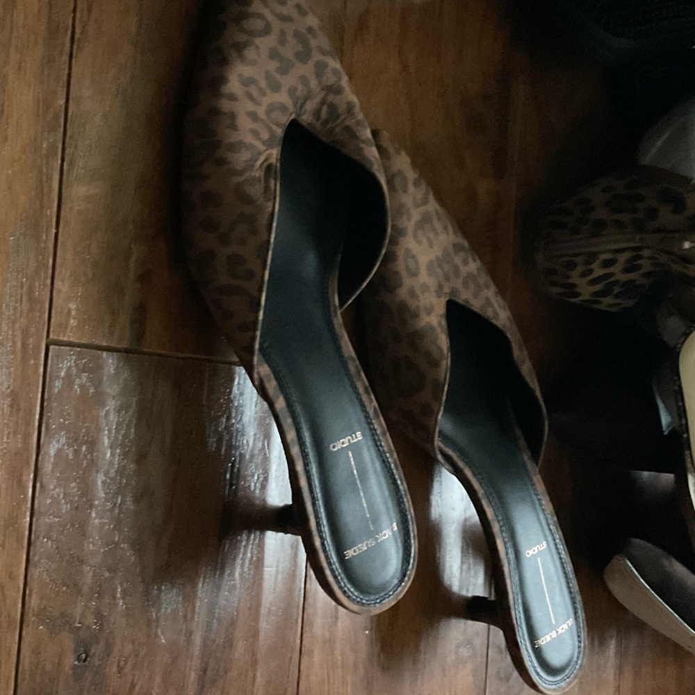 Leopard Print Mules - image 2